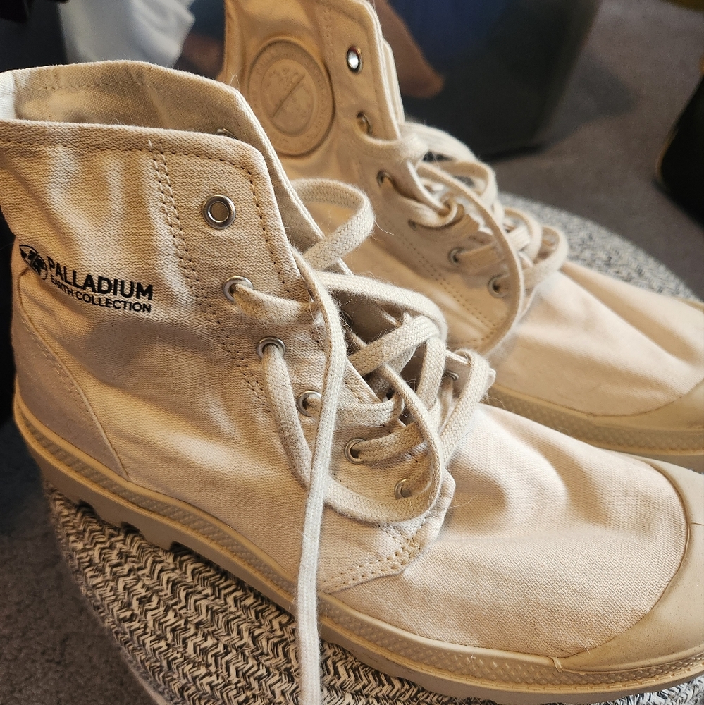 Palladium Organic Canvas Earth Collection Boots